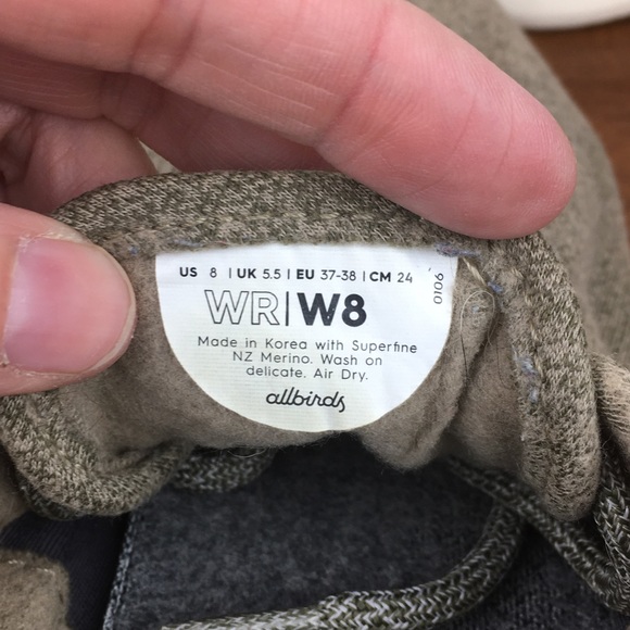 ALLBIRDS Wool Runner WR Sneakers Running Shoes Green Women’s Size 8. - Picture 5 of 12